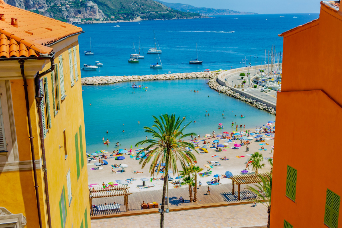 Plage à Menton