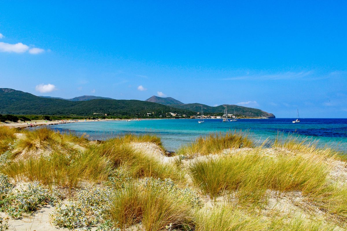 La plage de Barcaggio