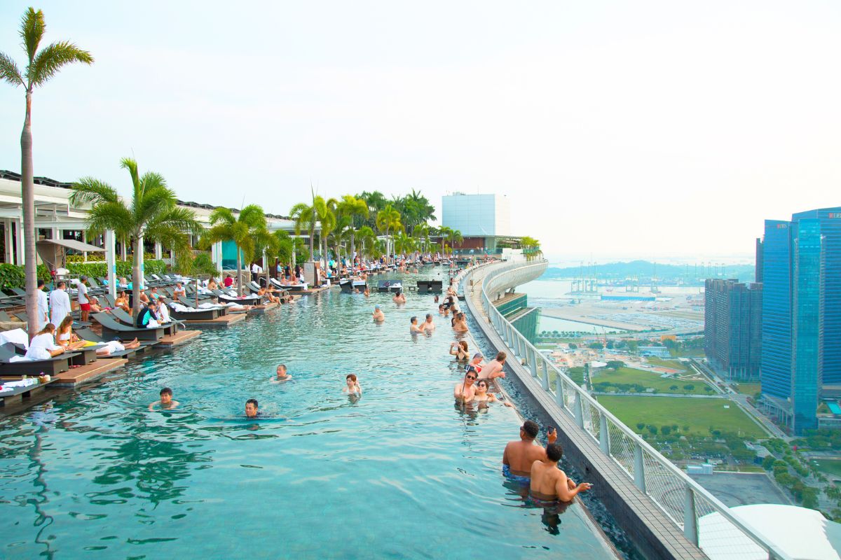 La piscine du Marina Bay Sands - Singapour