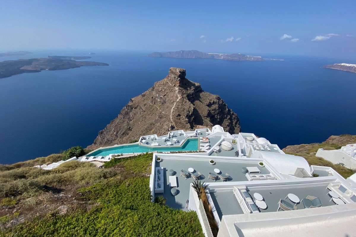 piscine du Grace Santorini