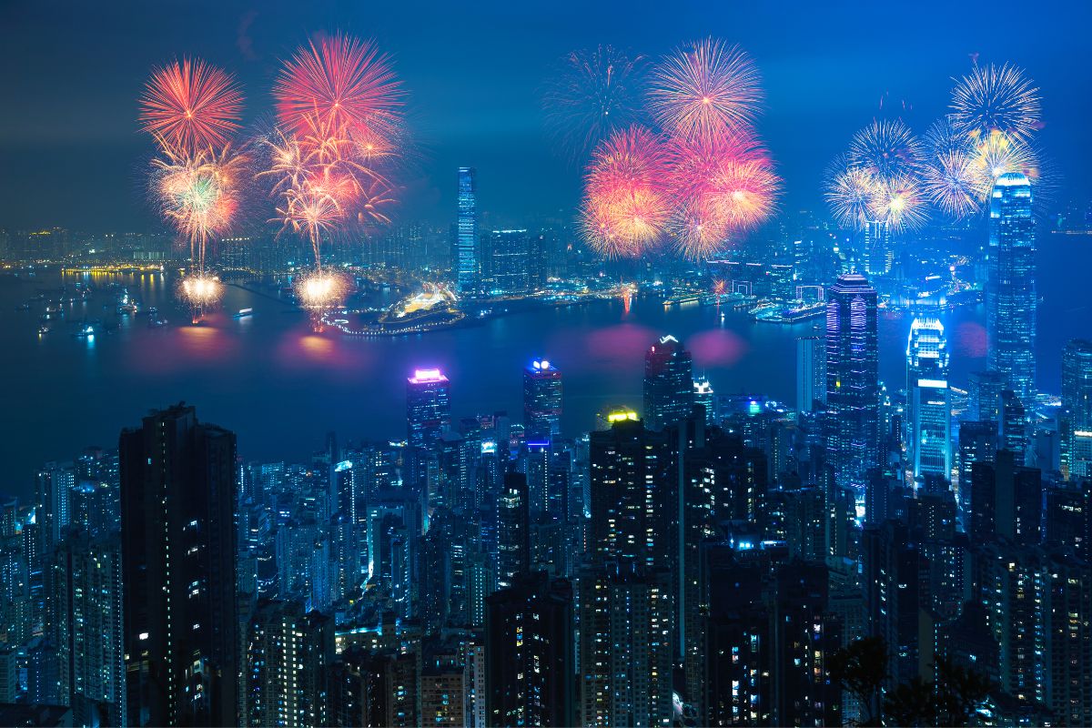 Hong Kong fireworks