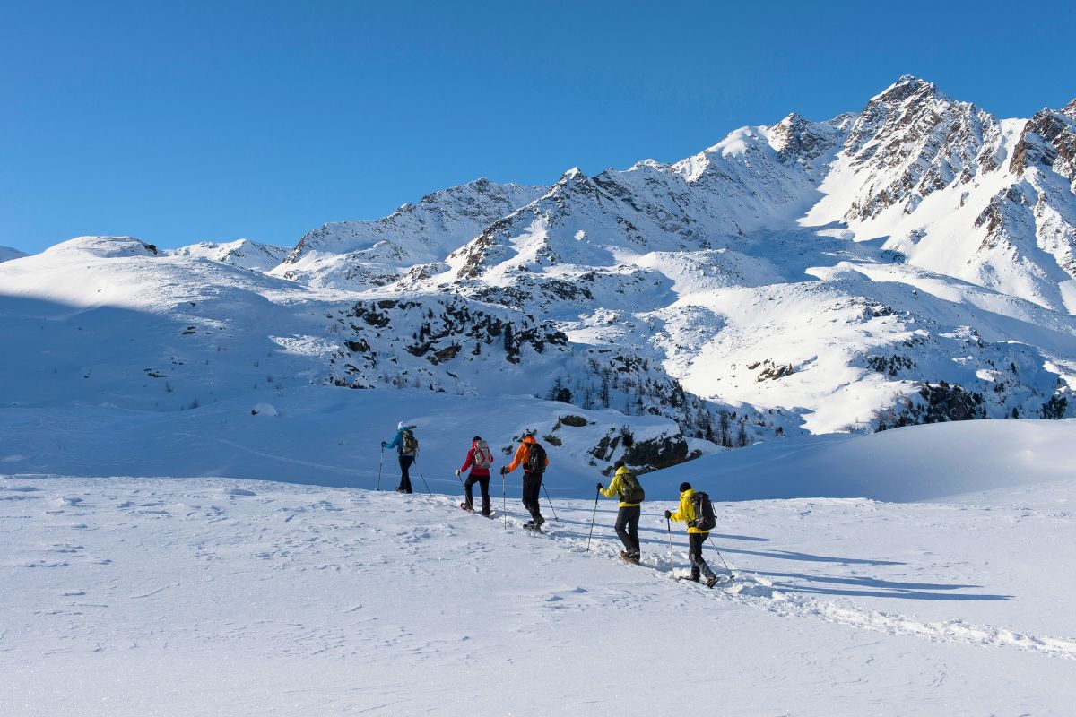 snowshoeing