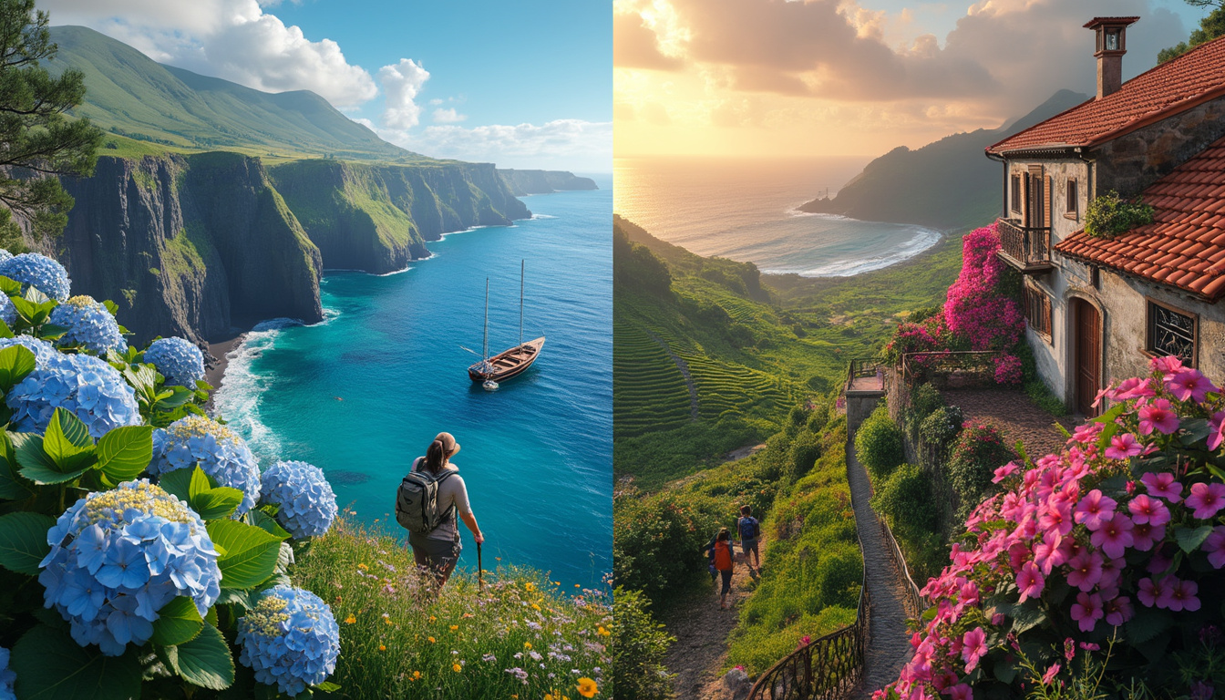 découvrez notre comparatif détaillé entre les acores et madère pour planifier votre voyage en 2025. explorez les paysages, la culture et les activités de ces deux destinations paradisiaques et choisissez celle qui correspond le mieux à vos envies d'évasion.
